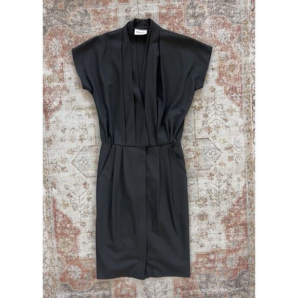 Ganni Dresses & Skirts - Ganni Pleated Midi Dress Womens Size XS Black Office